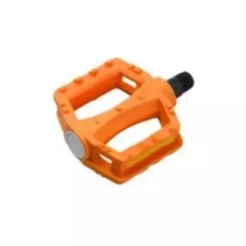 Педали велосипедные Vinca Sport, пластик, детские, 84x78мм, ось 9/16", оранжевые, VP 620 9/16" orange