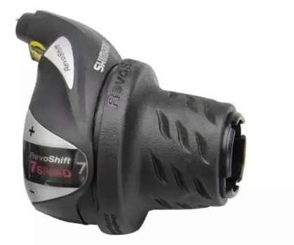 Шифтер велосипедный SHIMANO TOURNEY SL-RS36, Revoshift, правый, 7 скоростей, 22,2 мм, ASLRS36R7AP