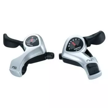 Шифтер велосипедный Shimano Tourney TX50 левый и правый 3x6(SIS)ск трос+оплетка ESLTX50P6SAT