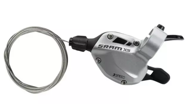 Шифтер велосипедный SRAM X5, левый, триггер, 3 скорости, 22,2 мм, серебро, CSL100000215