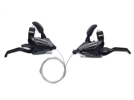 Шифтеры TBS KD-500 3+7 скоростей с торм. ручками, KD-500 3x7s