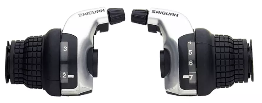 Шифтеры VINCA, совместимы с Shimano, левая - 3 скорости, правая - 7 скорости, с тросиком, KDSG 51-