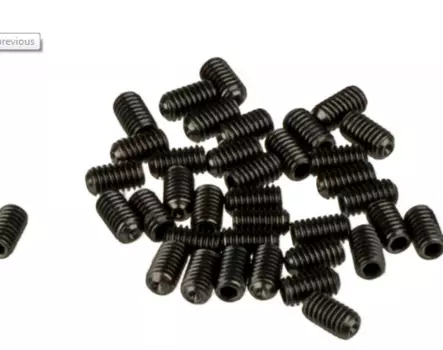 Шипы к велопедалям HT Aluminium Pins 1/8x8mm, 40 штук, ANS01/ANS06, черный, 136ANS-BKJ01-311