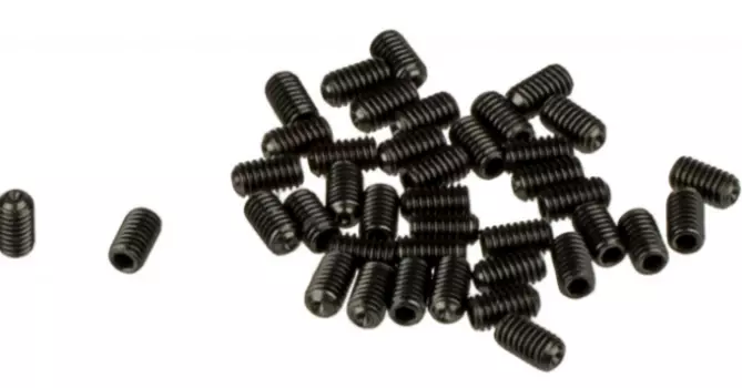 Шипы к велопедалям HT SP7 M4х7mm, 40 штук, AN01/AN06, серебристо-черный, 136AN01-SI-311