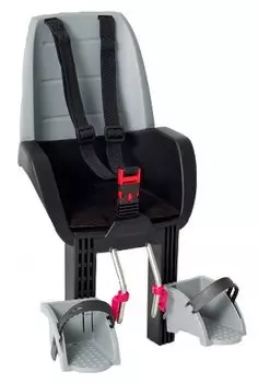 Детское велокресло HAMAX DISCOVERY 101, на рулевую трубу, серый/черный, до 15 кг, 554033