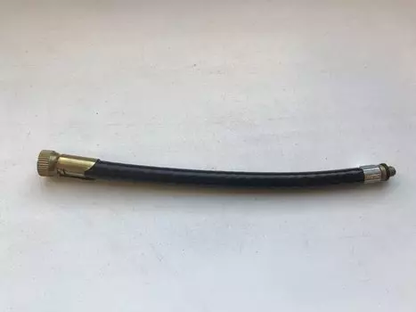 Шланг для велонасоса, пластик, авто-ниппель (100), черный, 5-470017