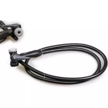 Шланг с зажимом GIYO, для напольного насоса, под AV/FV-ниппель, пластик/резина, серо-черный, DVN