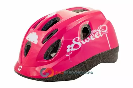 Шлем MIGHTY JUNIOR INMOLD SWEET детский/подростковый, 12 отверстий (52-56см) розовый 5-731885