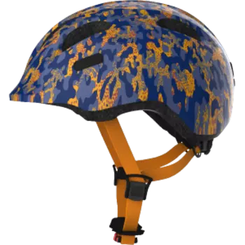 Шлем велосипедный ABUS Smiley 2.0, детский, camou blue (сине-оранжевый камо), 05-0086957