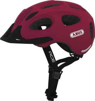 Шлем велосипедный ABUS Youn-I-Ace, cherry red, 2021, 05-0072616 (Размер: M (52-57 см) )