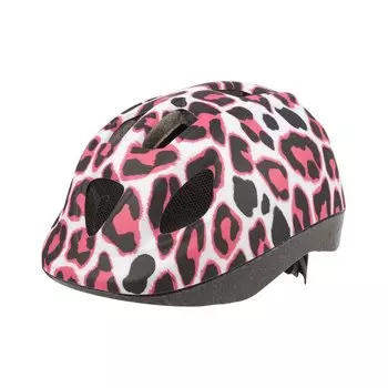 Шлем велосипедный детский Polisport Kids Pinky Cheetah, Pink/Black (Размер: XS 46/53)