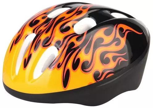 Шлем велосипедный детский Stels MV-9, желтый-черный