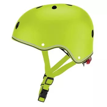 Шлем велосипедный Globber PRIMO LIGHTS, детский, зеленый (Размер: XS/S (48-53CM))