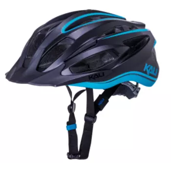 Шлем велосипедный KALI ALCHEMY TRAIL/MTB, LDL, CF, 21 отверстий, Mat Blk/Blu