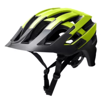 Шлем велосипедный KALI INTERCEPTOR ENDURO/MTB, LDL, NF, CF, SV, 24 отверстия, неон-черный матовый