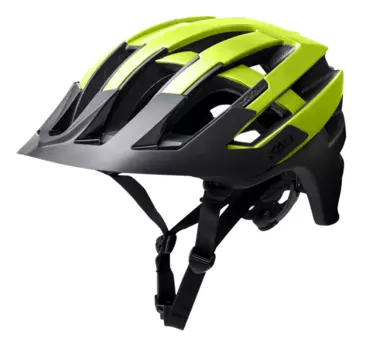 Шлем велосипедный KALI INTERCEPTOR ENDURO/MTB, LDL, NF, CF, SV, 24 отверстия, неон-черный матовый