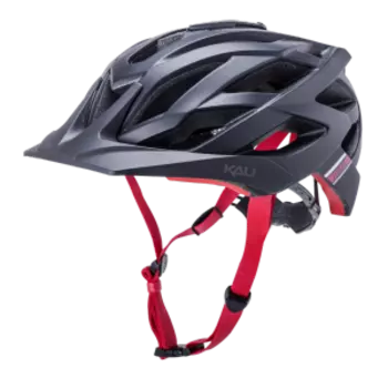 Шлем велосипедный KALI LUNATI ENDURO/MTB, CF, 25 отверстий, с креплением для камеры, MatBlk/Red
