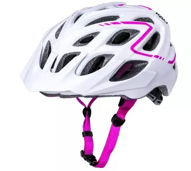 Шлем велосипедный KALI TRAIL/MTB CHAKRA PLUS, матовый бело-розовый 2019