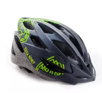 Велошлем Vinca Sport VSH 23 Celt, черный/зеленый