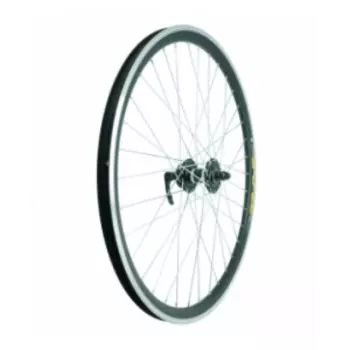 Колесо велосипедное TBS, 26", переднее, обод двойной, втулка алюминий, под дисковый тормоз, 6 отверстий, с QR, ZVO20606