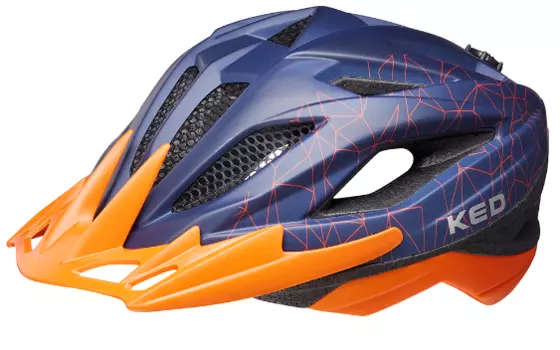 Шлем велосипедный KED Street Junior MIPS, детский, Blue Orange, 2020 (Размер: М (53-58 см))