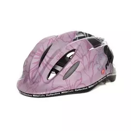 Шлем велосипедный Mizumi K-800, детский, Flower Pink (Размер: S (52-58 см))