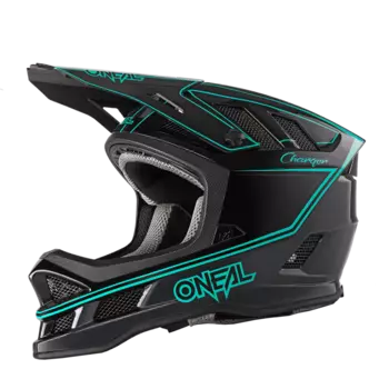 Шлем велосипедный O´Neal Blade Charger, черно-голубой