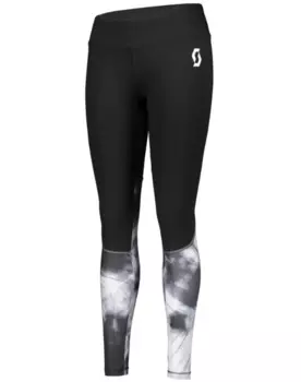 Рейтузы велосипедные женские SCOTT Kinabalu Run black/white, 270189-1007