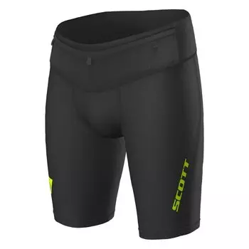 Шорты велосипедные SCOTT Tight RC Run black/yellow, 2019, 270165-1040