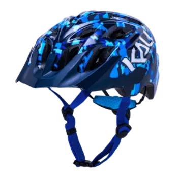 Шлем велосипедный подростковый KALI CHAKRA YOUTH, KIDS, CF, 21 отверстие, Pixel Blu