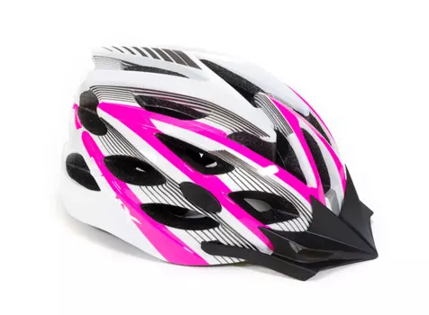 Шлем велосипедный TRIX, кросс-кантри, 25 отверстий, розово-белый, PNY20(L)WHITE-PINK (Размер: L (59-60 см))