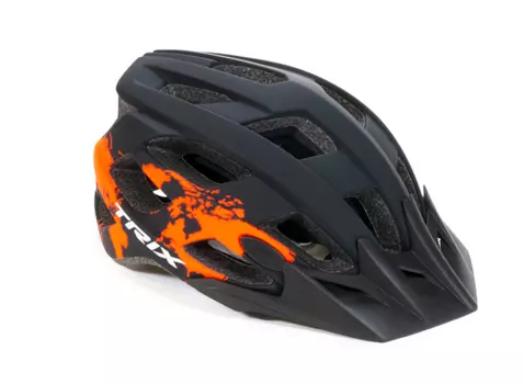 Шлем велосипедный TRIX, кросс-кантри, красно-черный матовый, PNY24(L)BL-NE-RED (Размер: L (59-60 см))