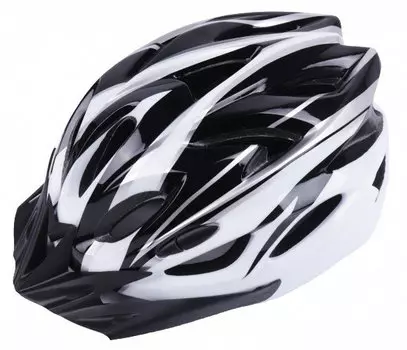 Шлем велосипедный Vinca Sport VSH 25, взрослый, IN-MOLD, черно-белый, VSH 25 Black-White (L) (Размер: L (58-62) (VSH 25 black-white (L)))