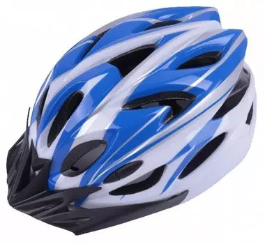 Шлем велосипедный Vinca Sport VSH 25, взрослый, IN-MOLD, сине-белый, VSH 25 Blue-White (L) (Размер: L (58-62) (VSH 25 blue-white (L)))