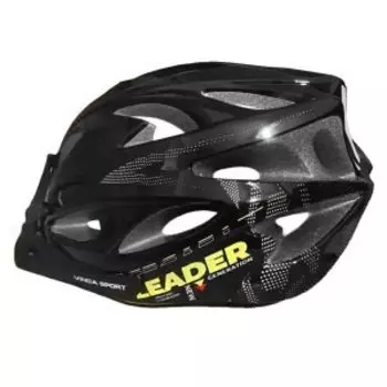 Шлем взрослый Vinca Sport IN-MOLD, черный, VSH 25 Leader black