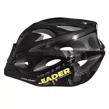 Шлем взрослый Vinca Sport IN-MOLD, черный, VSH 25 Leader black (Размер: L (58 62))