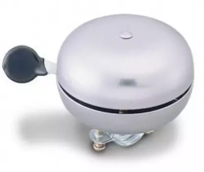 Звонок велосипедный M-Wave детский, сталь, увеличенный, D=60мм, громкий звук, серебристый, 00-170727