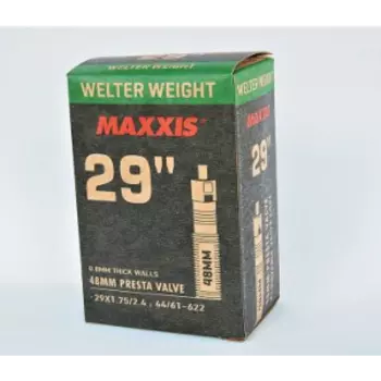 Камера велосипедная MAXXIS WELTER WEIGHT, 29"X1.75/2.4, 44/61-622, 0.8 мм, LFVSEP48 (B-C), EIB001406