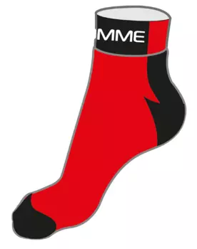 Велоноски Biemme Сoolmax Low, красный, 2018, A05H201U (Размер: S)