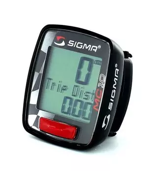 Велокомпьютер Sigma Sport МC 10, 10 функций, проводной, черный, Н32775