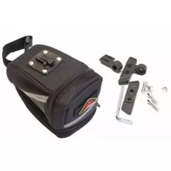 Сумка велосипедная TQ-2502, крепление под седло, черный, W0424