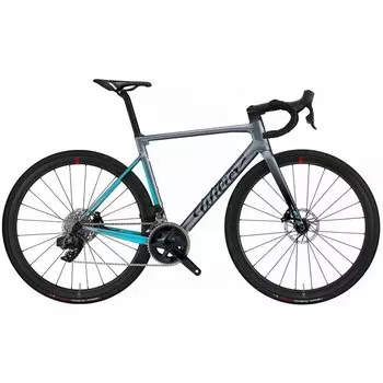 Шоссейный велосипед Wilier Zero SL Disc Ultegra Di2 12V RS171, 28", 24 скорости, серый/голубой, 2023, B201LD (Размер: M (170-178 см), Цвет: Серый/голубой)