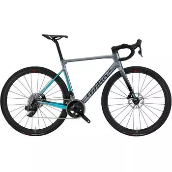 Шоссейный велосипед Wilier Zero SL Dura Ace Di2 Disc Cosmic SL32, 28", 24 скорости, серый/голубой, 2022, E315UD1GRAY (Размер: M (170-180 см), Цвет: Серый/олубой)