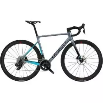 Шоссейный велосипед Wilier Zero SL Dura Ace Di2 Disc Cosmic SL32, 28", 24 скорости, серый/голубой, 2022, E315UD1GRAY