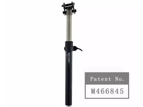 Штырь подседельный для велосипеда TBS TMARS SD-419S, телескопический, D:27.2 мм, 400 мм, ход 90 мм