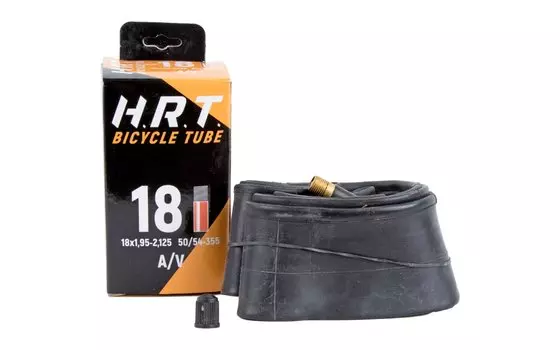 Камера велосипедная HORST, 18"х1.95"-2.125", автониппель, черный, 00-010020