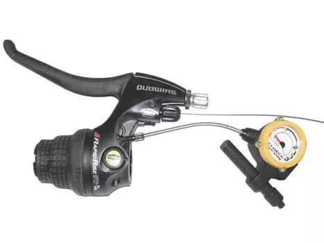 Шифтер велосипедный SHIMANO C-SERIES SB-C055, левая, с тормозной ручкой, CI DECK