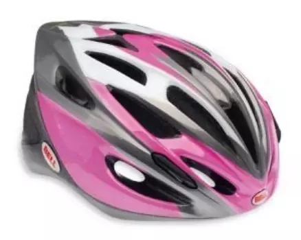 Велошлем Bell SOLAR pink white, розовый/белый