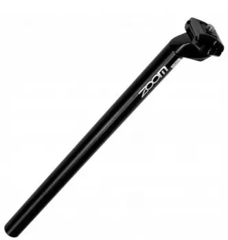 Штырь подседельный ZOOM, 27,0 x 400мм, алюминий, чёрный, SP-C207