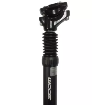 Штырь подседельный ZOOM, 30,9 x 350мм, с амортизатором, алюминиевый, матовый чёрный, SPS-C255